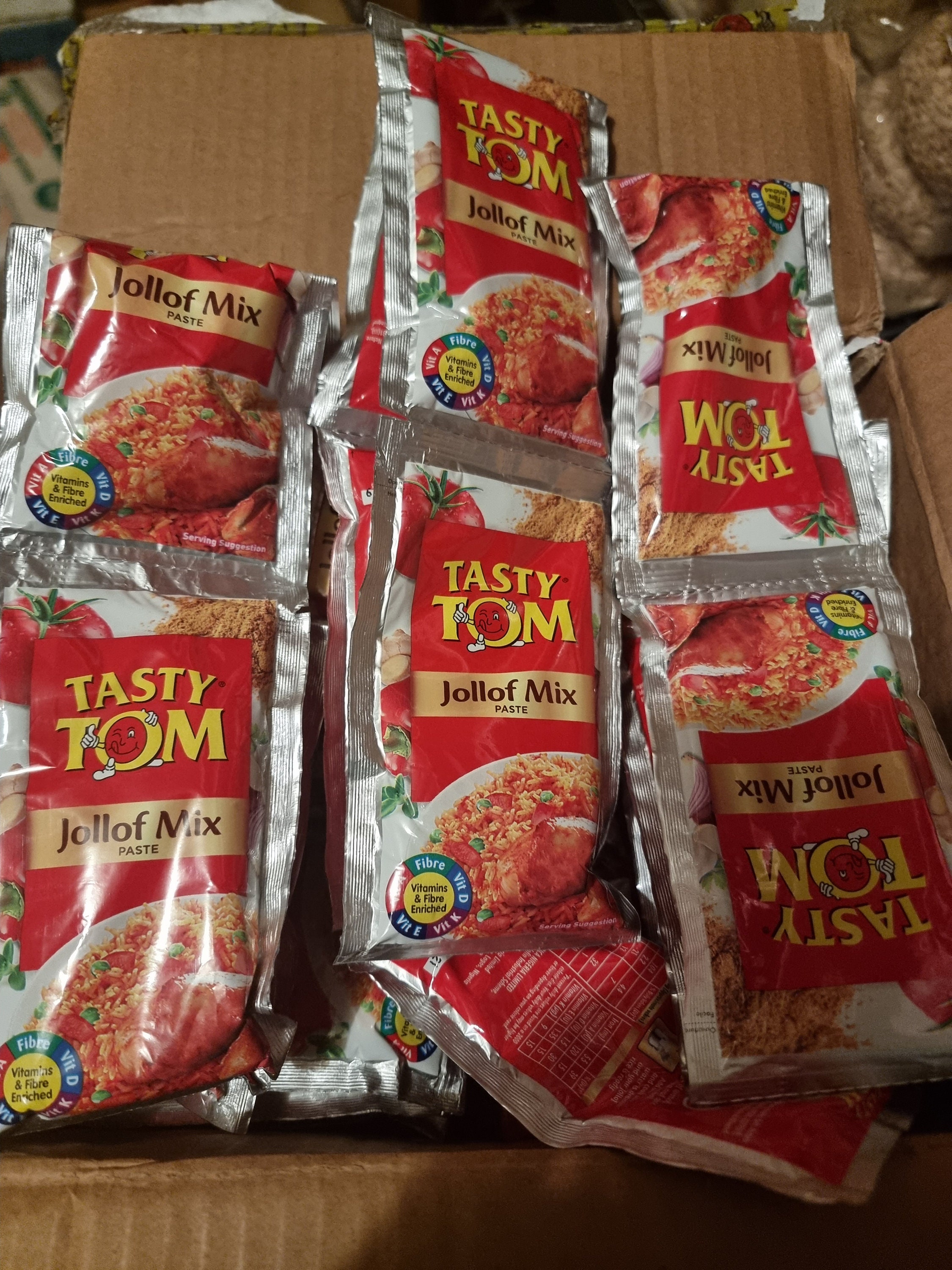 Tasty Tom & Gino Jollof Mix Paste - 8 Piece Set