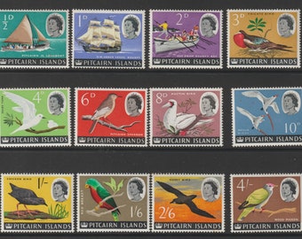 Pitcairn Islands 1964 Birds and Boats M/H Kurzes Set zu 4s