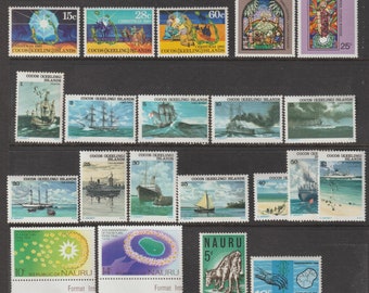 Nauru, Cocos (Keeling) Inseln Sammlung sehr schöner Briefmarken