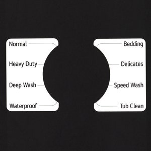 LG Model WT7100CW Washer Sticker Label / Decal  - for center Control Panel - Waterproof