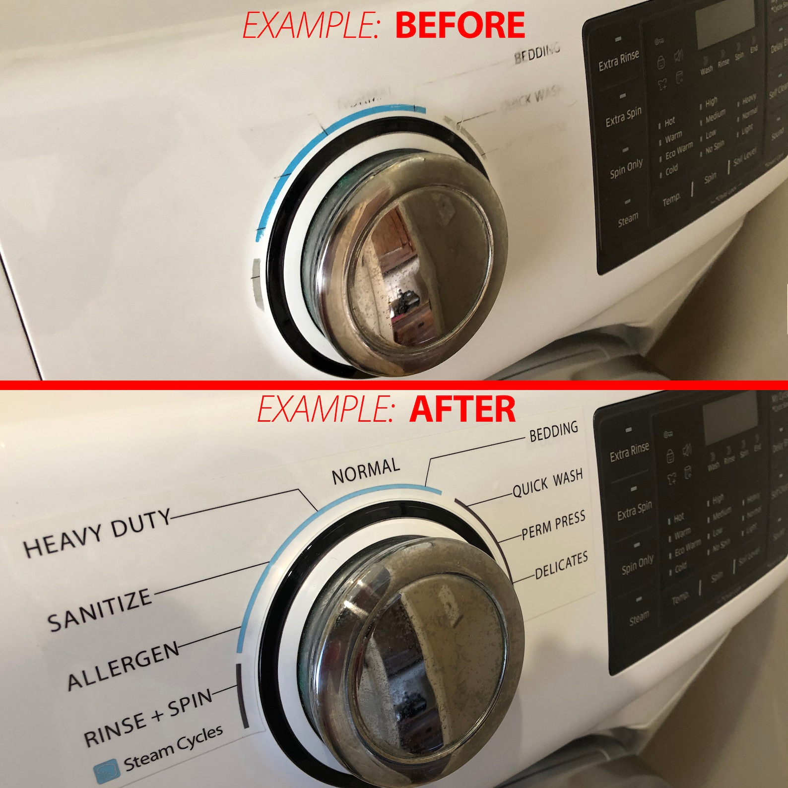 Samsung Model WF45N5300AV Washer Sticker Label / Decal for Etsy