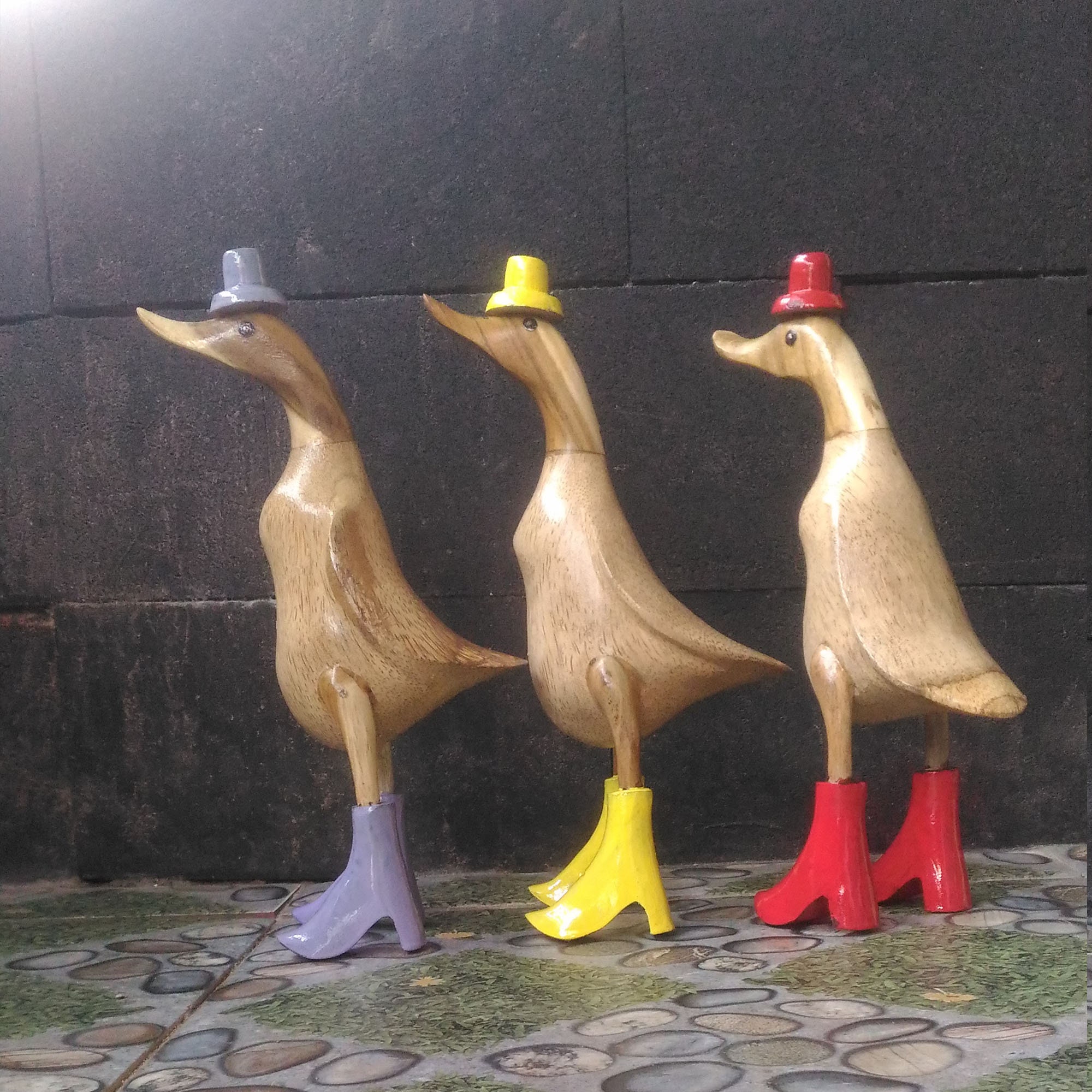 Wooden Ducks in Boots - Etsy