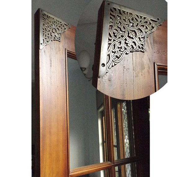 Brass Decorative Plates Solid Brass | Table Box Protector Guard 5.51 Inch 2 Pcs [BC0010]