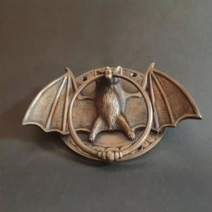 Gothic Bat Door Knocker / Door Handle, Handle Knob Cabinet Pull Solid Brass