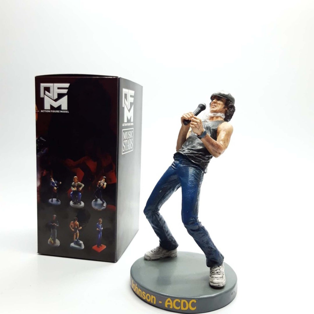 Brian Johnson AC DC Action Figure Resin Statue Perfect for Music Gifts and Table Decoration Etsy