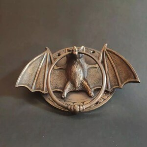 Gothic Bat Door Knocker / Door Handle, Handle Knob Cabinet Pull Solid Brass