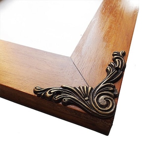 Ornate Corner Table Box Protector Guard 2.7 Inch 4 Pcs | Vintage Decorative Antique Solid Brass
