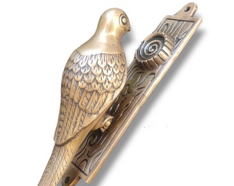 PIGEON Door Knocker, Antique DOVE Brass Door Knocker, Bird Front Door Knocker, Dove Banger, Welcome Door Knocker | DH107