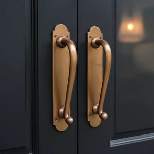 10.23 Inches Pair Of Classic Door Handle Antique, Brass Door Pull, French Door Pull, Front Door Handle, Door Handle Pull [DH076]