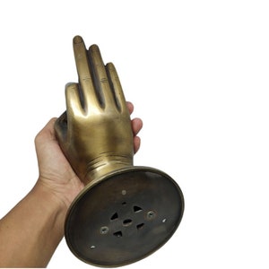 Buddha Hand Pose Pair Door Handle Solid Brass, Vintage Door Knob, Gift For Dad, Home Decor, Luxury Door Handle