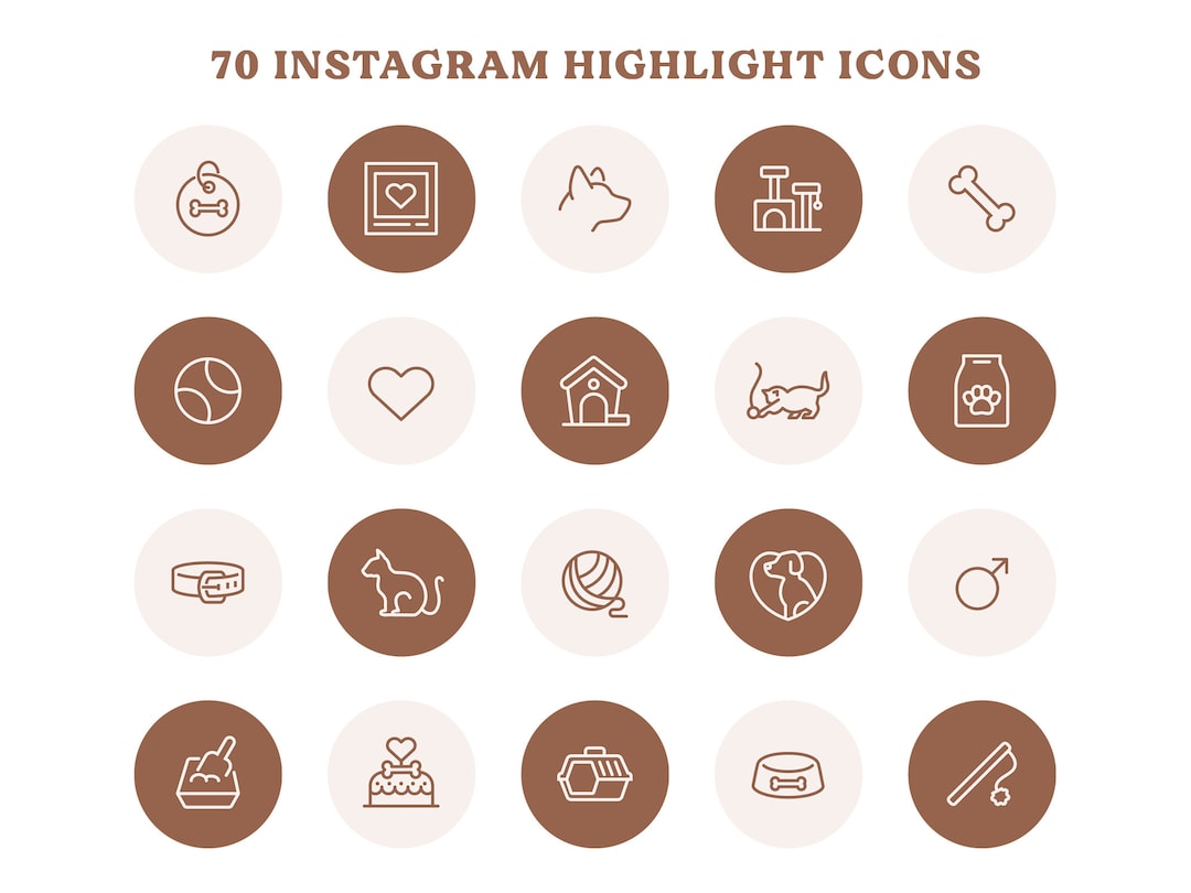 70 Dog&cat Instagram Highlight Icons Highlight Covers - Etsy