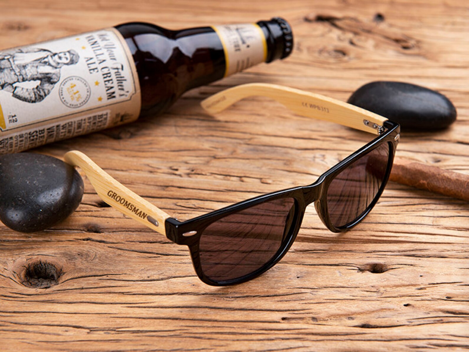 Personalized Sunglasses Groomsmen Gift Custom Wooden Etsy