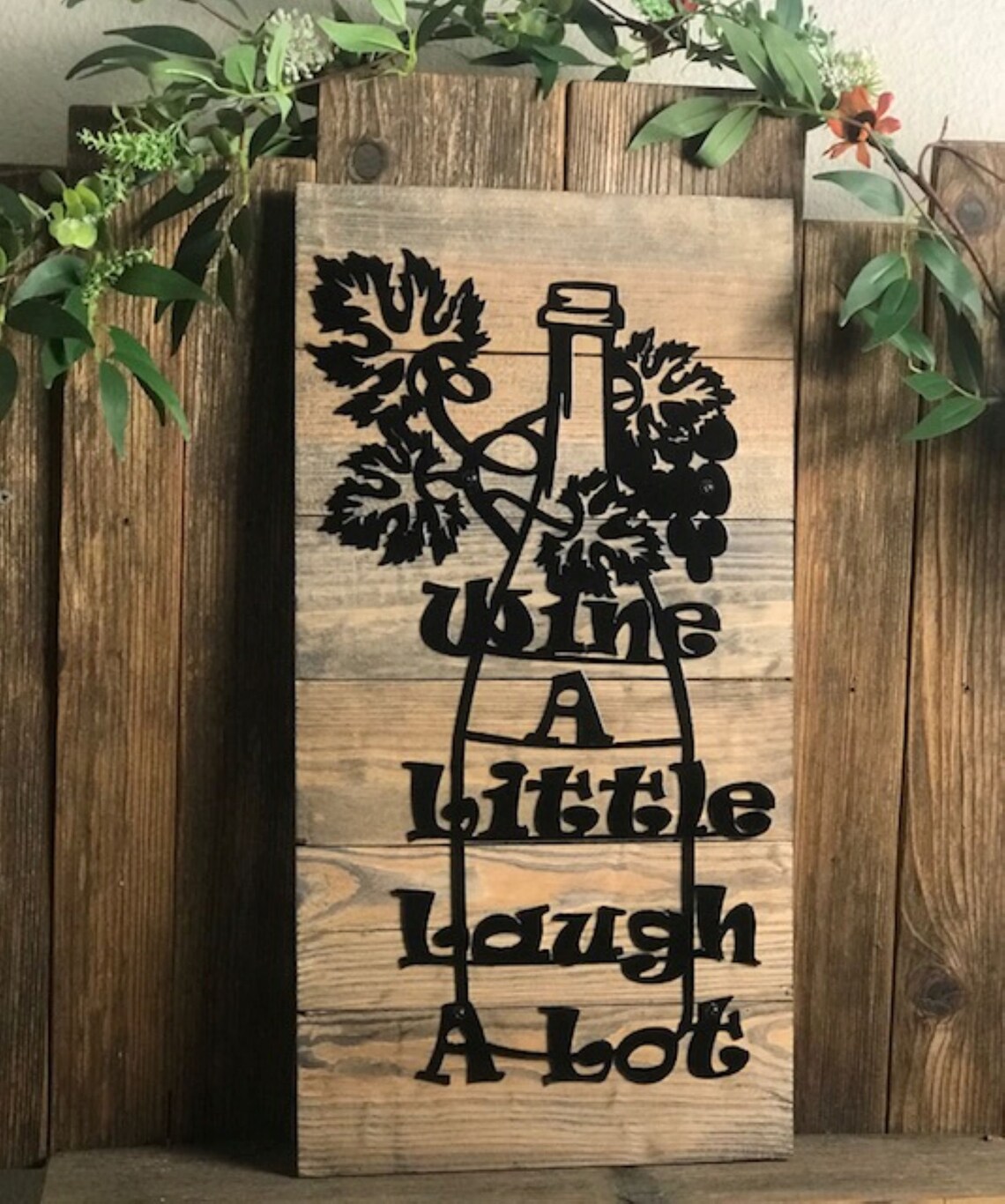 Metal Wine Art Metal Home Décor Wine Wall Hanging - Etsy