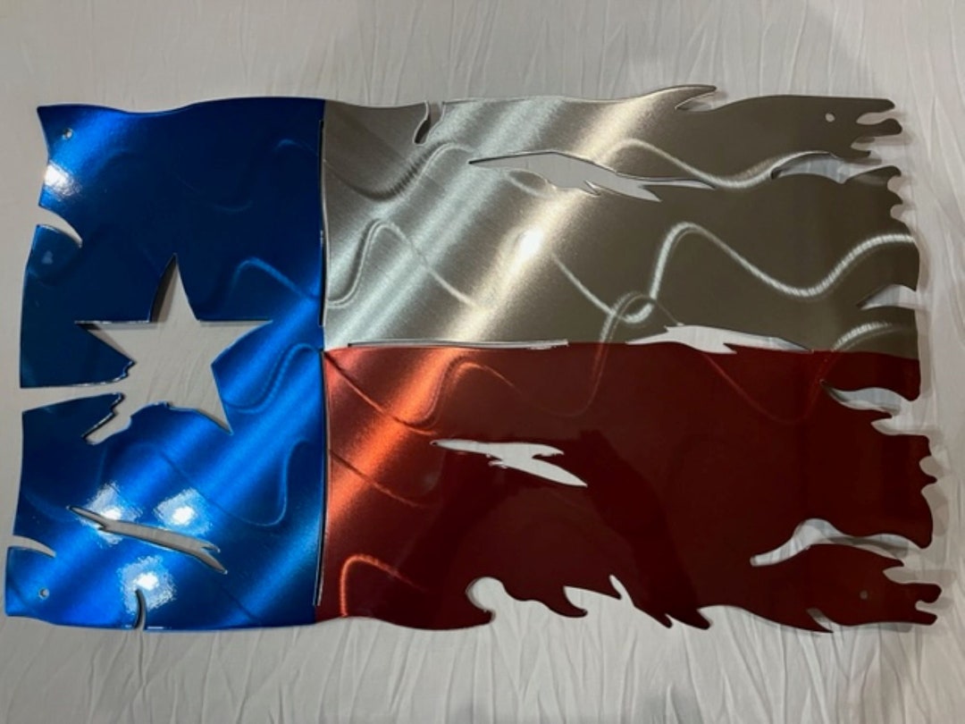 Metal Texas Flag Texas Wall Art Etsy