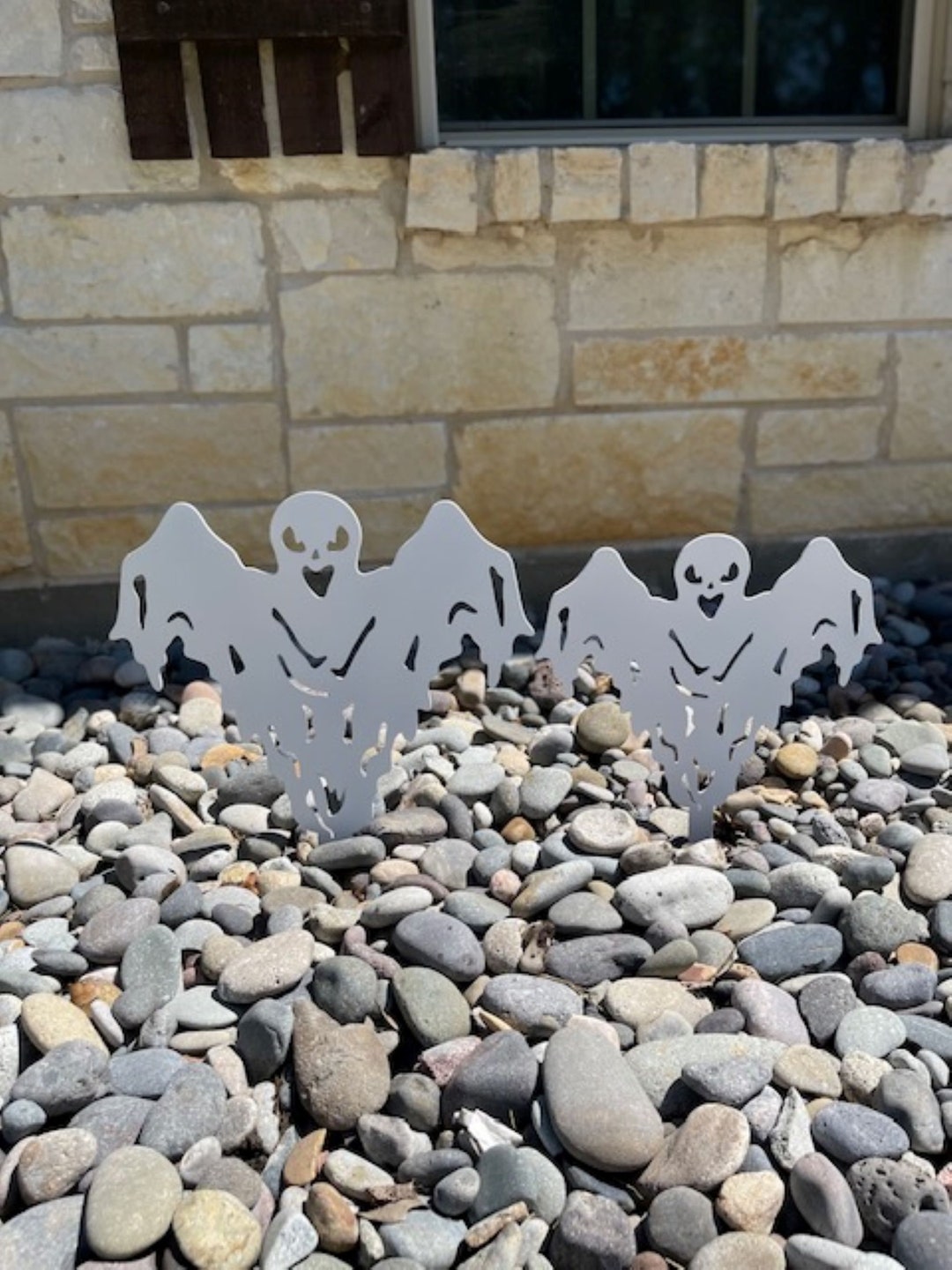 Metal Ghost Yard Stake Metal Halloween Décor - Etsy
