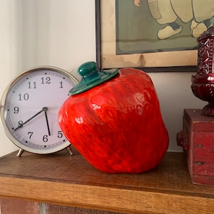 vintage ceramic strawberry canister