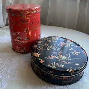 Vintage storage tins