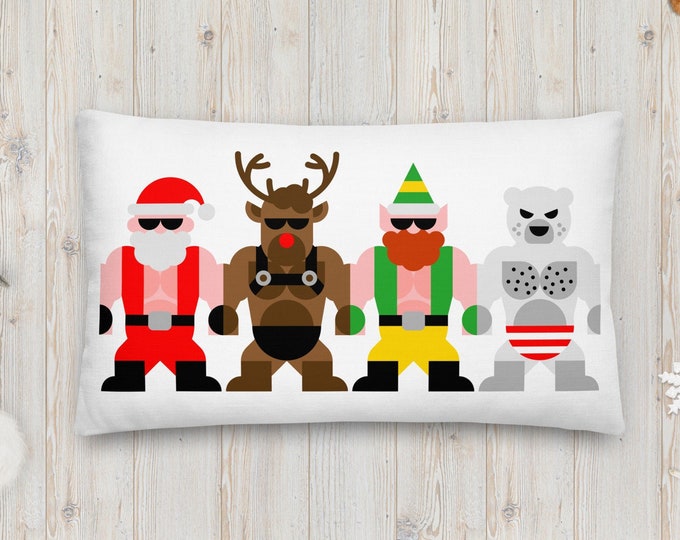 Featured listing image: Gay Pride 12x20 Christmas Pillow - Sleigh the Holiday