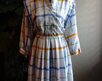 long plaid shirt dress