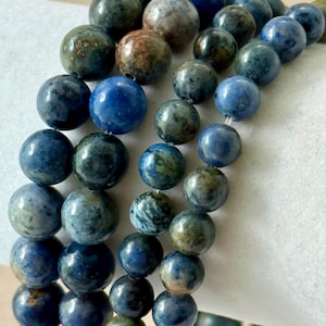 SUNSET DUMORTIERITE BEADS, 6mm or 8mm Strand, Gemstone Beads