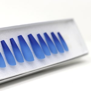 Sky High Long Length Coffin Shape Press On Nails