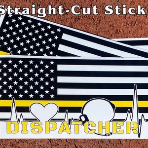 Thin Gold Line - Dispatcher Vinyl Stickers