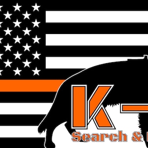 K-9 Search and Rescue Vinyl Stickers