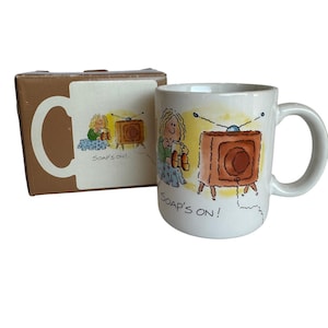 Vintage Hallmark Soap&#39;s On! Mug New Old Stock 1980&#39;s