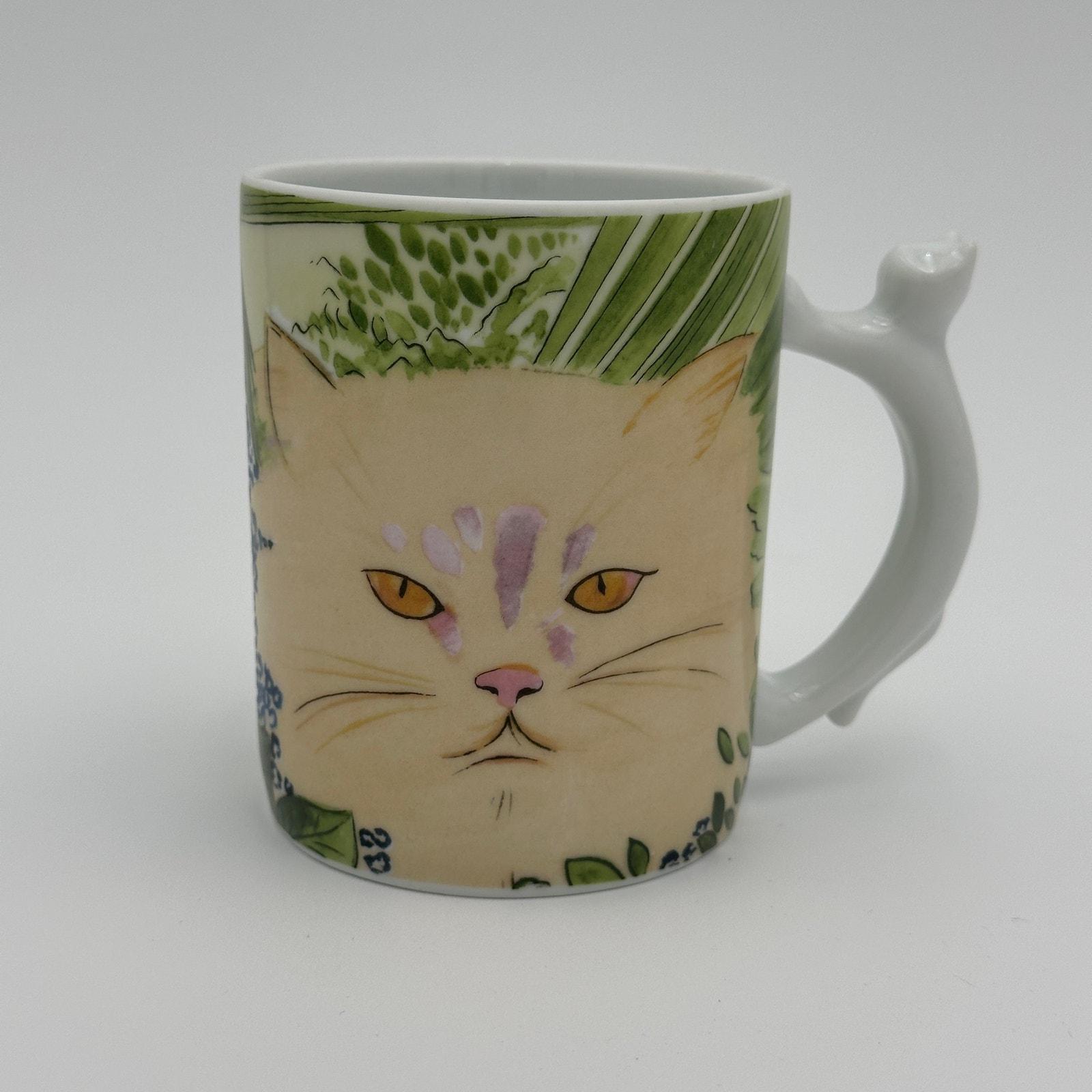 1985 Minou-ettes Fine Porcelain Collectors Kitty Cat Mug by