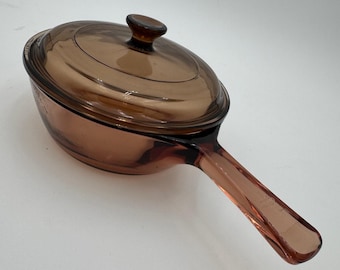 Pyrex Visions V-81-B 0.5L Saucepan Cookware with Lid P-81-C