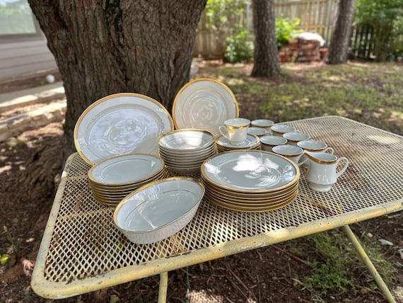 Choice Vintage Noritake Dinner, Salad, Rim Soup, Cup