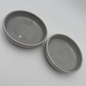 Fiesta Ware Gray 6 Inch Fruit Bowl Homer Laughlin 1951-1959 Set of 2