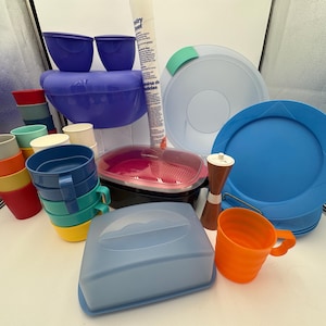 CHOICE NEW ADDITIONS Tupperware Microwave Soup Bowl, Xlarge Tray, Microwave Stack Cooker, Steamer, Legacy Serving Dish, Rep Sample