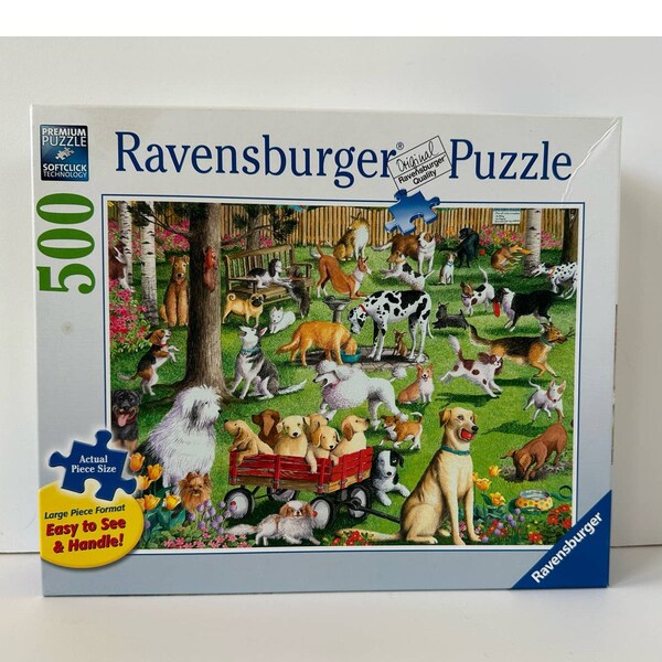 Ravensburger Jigsaw Puzzle, At the Dog Park, 148707, 500 pc Large Piece Format