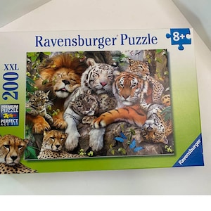 Ravensburger Jigsaw puzzle, Big Cat Nap, XXL 12 721 4, ages 8 and up, 200 piece