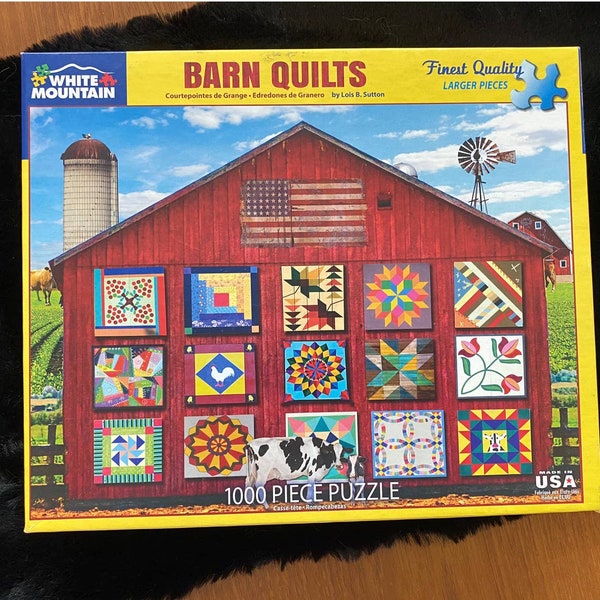 White Mountain Barn Quilts, jigsaw puzzle, 1000 pc,