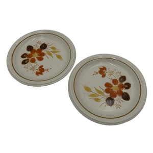 Vintage Salad Plates Highlands Pattern by Mikasa Set of 2