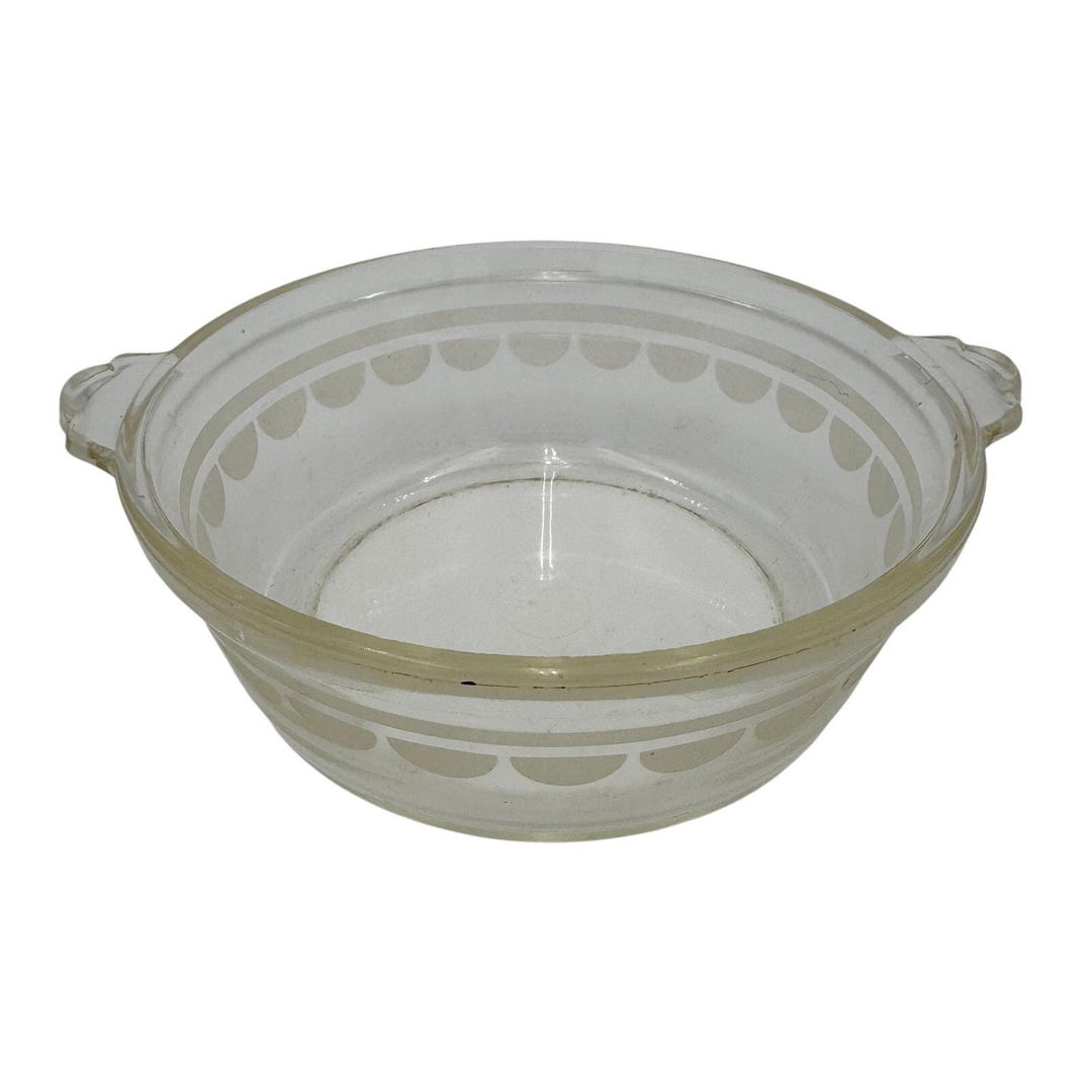 Vintage PYREX Etched Casserole Dish Half Moon Pattern 023-623B 1935 ...
