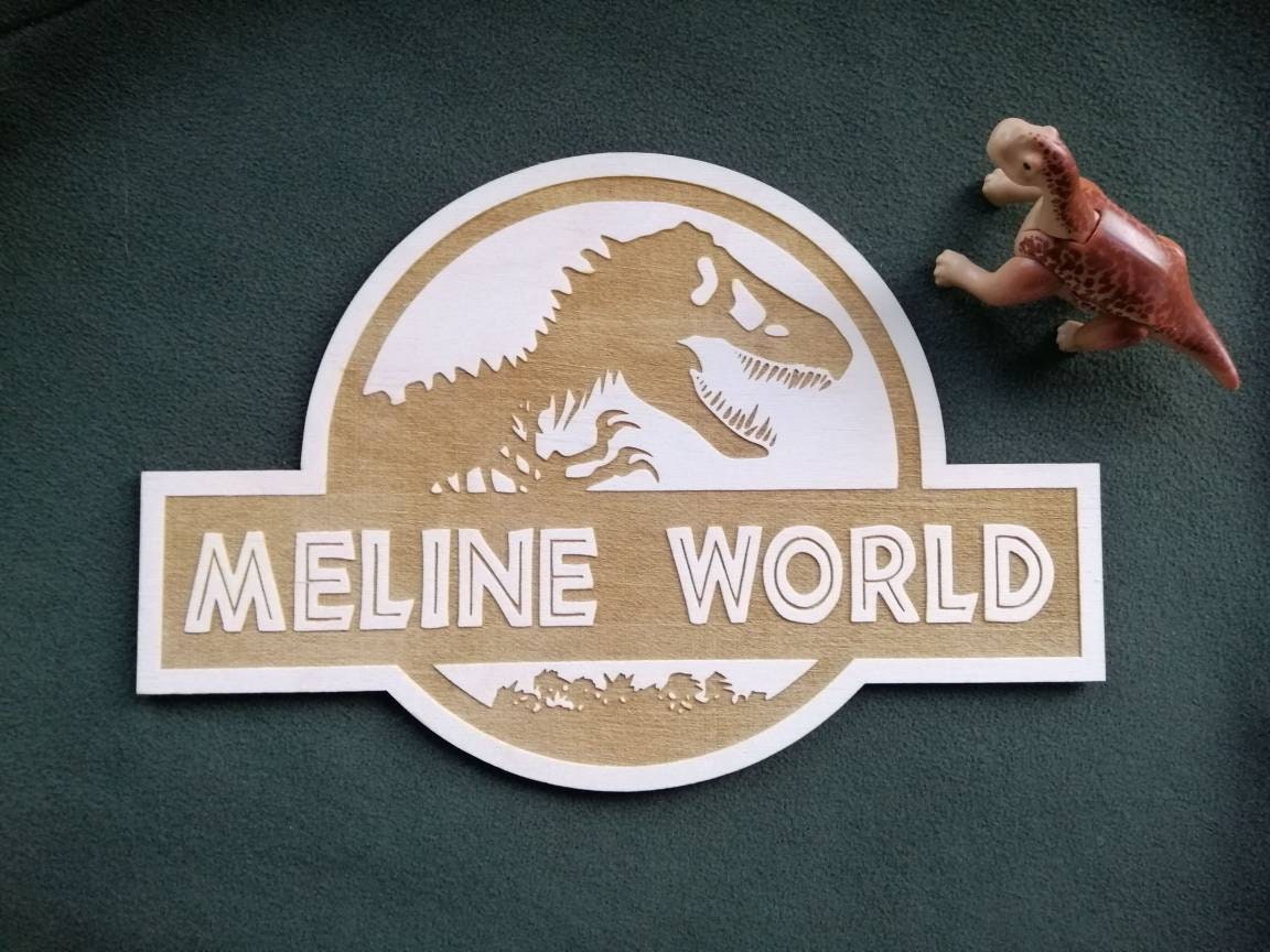 Décoration Murale Dinosaure en Bois Personnalisée