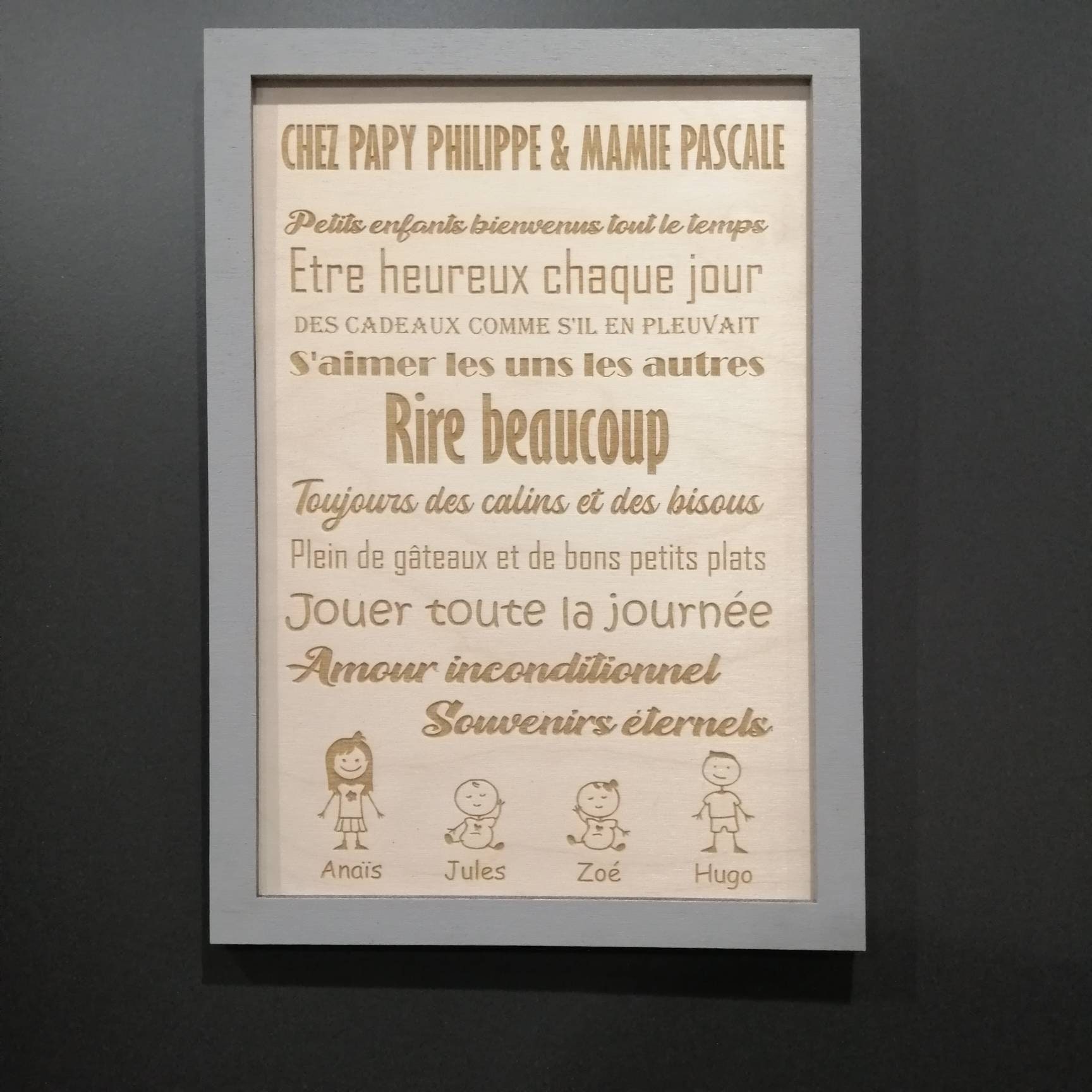 Cadre Règles de La Maison Personnalisé