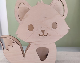 Lampe / veilleuse renard pour chambre enfant / bébé