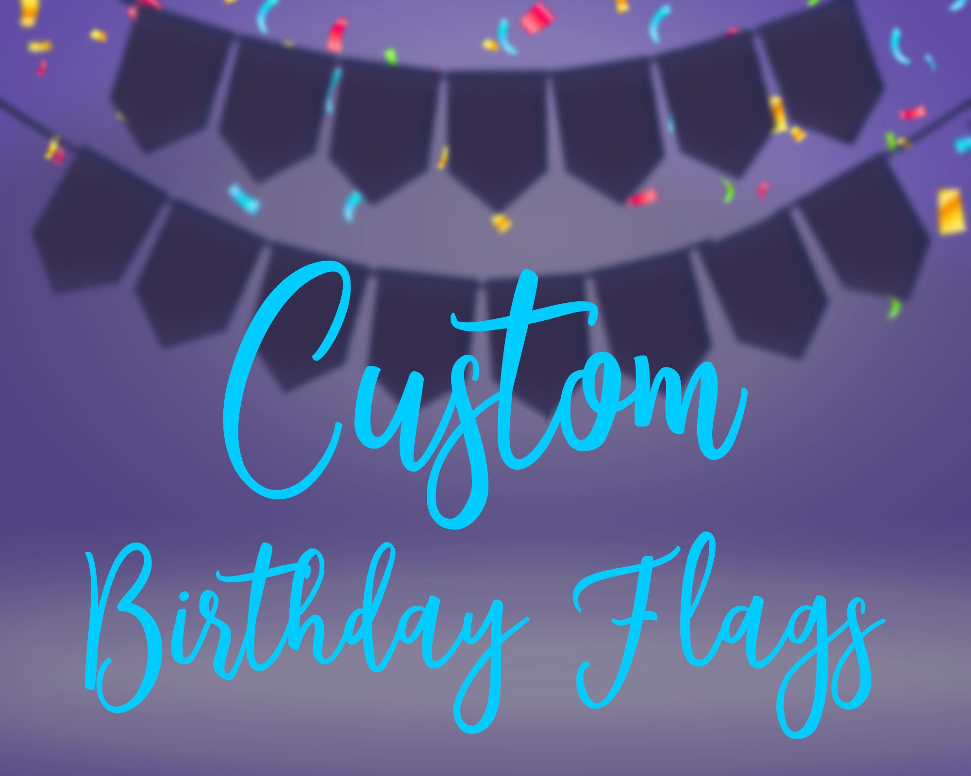 Custom Birthday Banner party banner party decorations Etsy