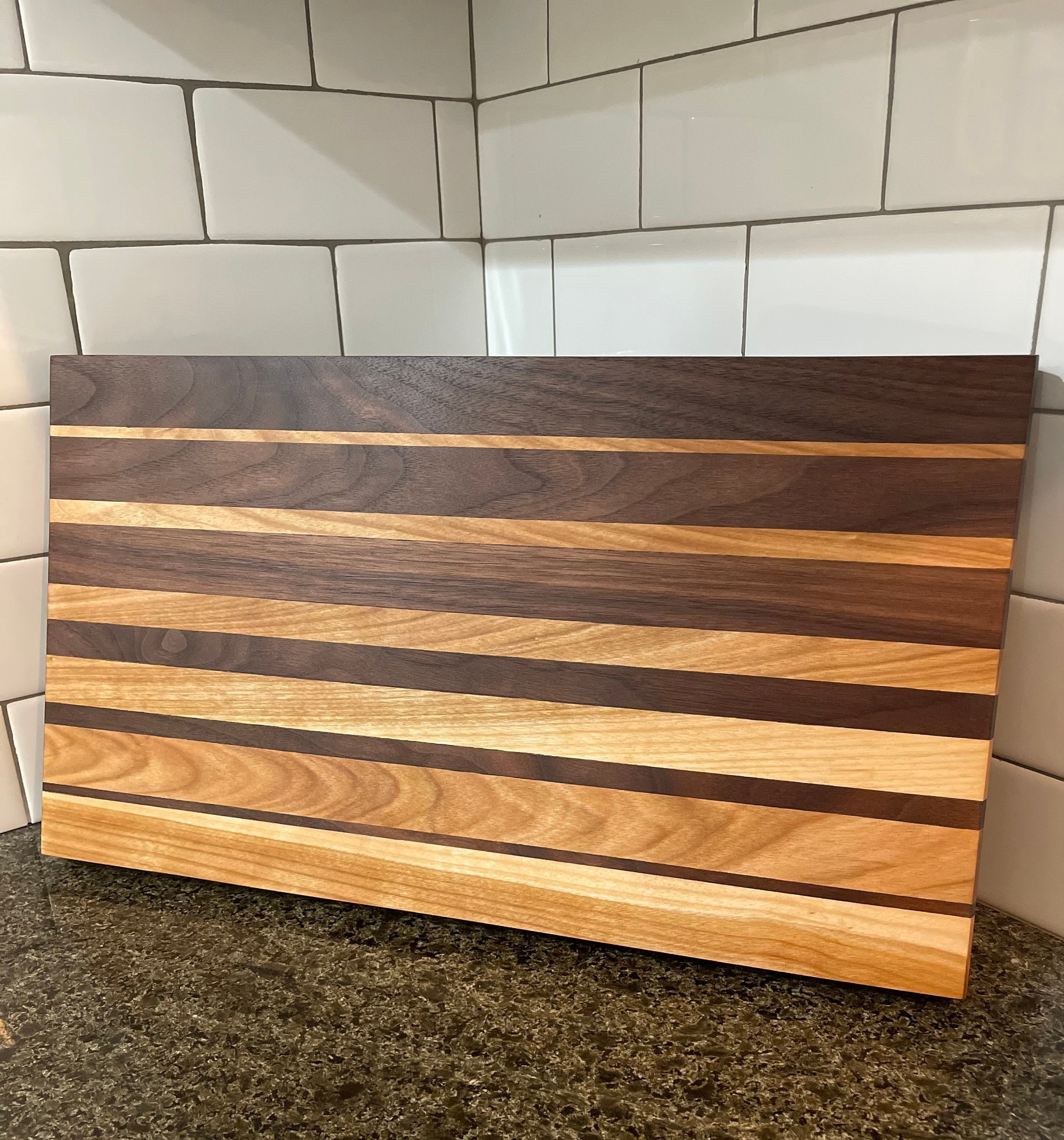 Walnut/Birch Butcher Block Etsy