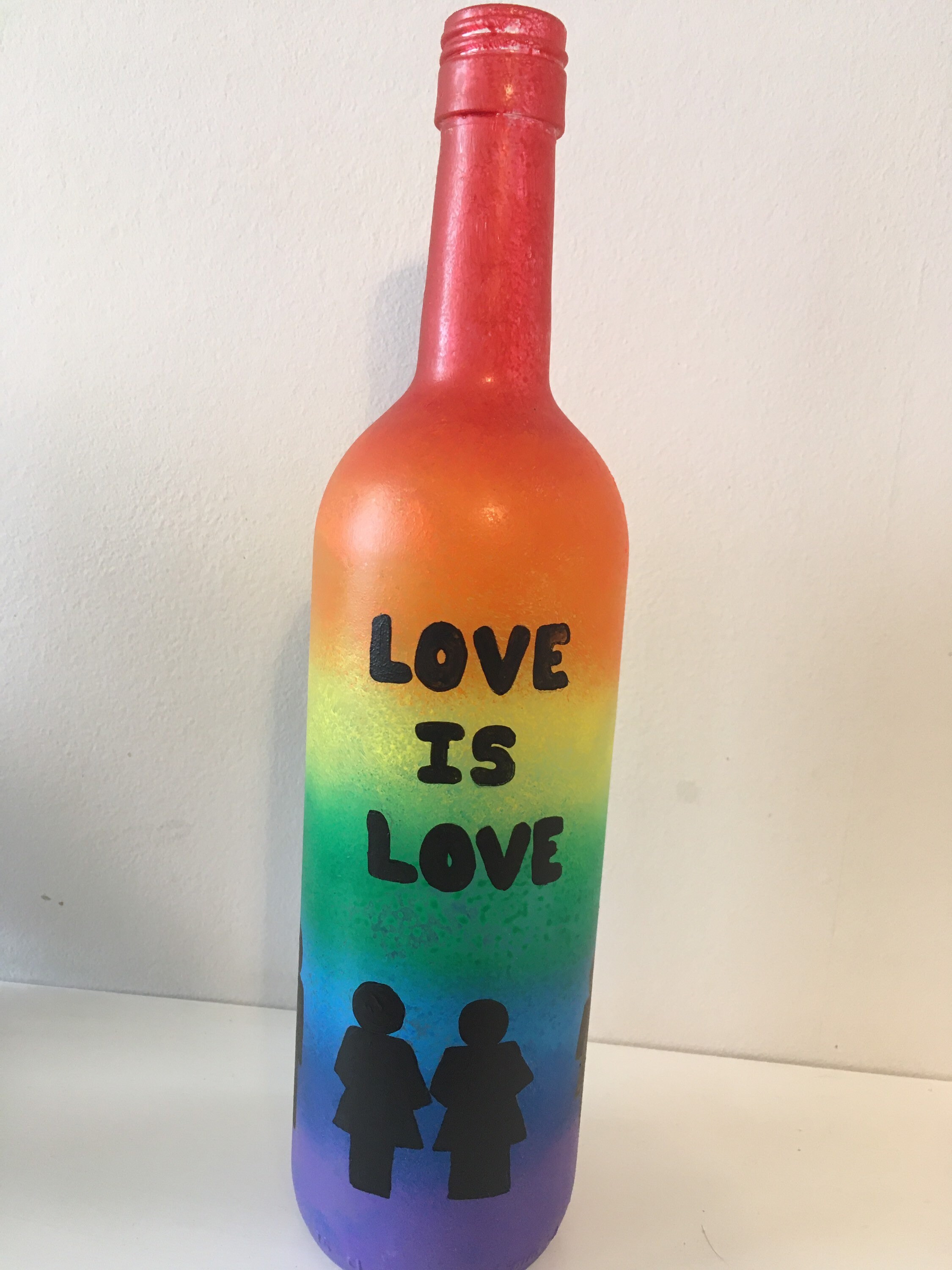 Love is love bottle light Etsy