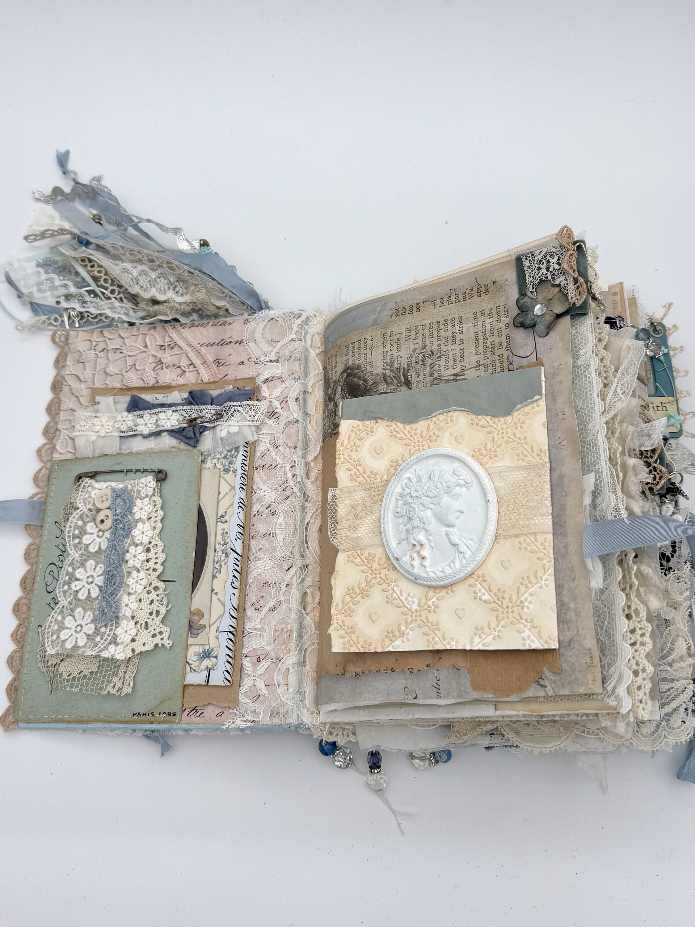 Blue Birds Journal Pages /vintage Blue Themed Junkjournal