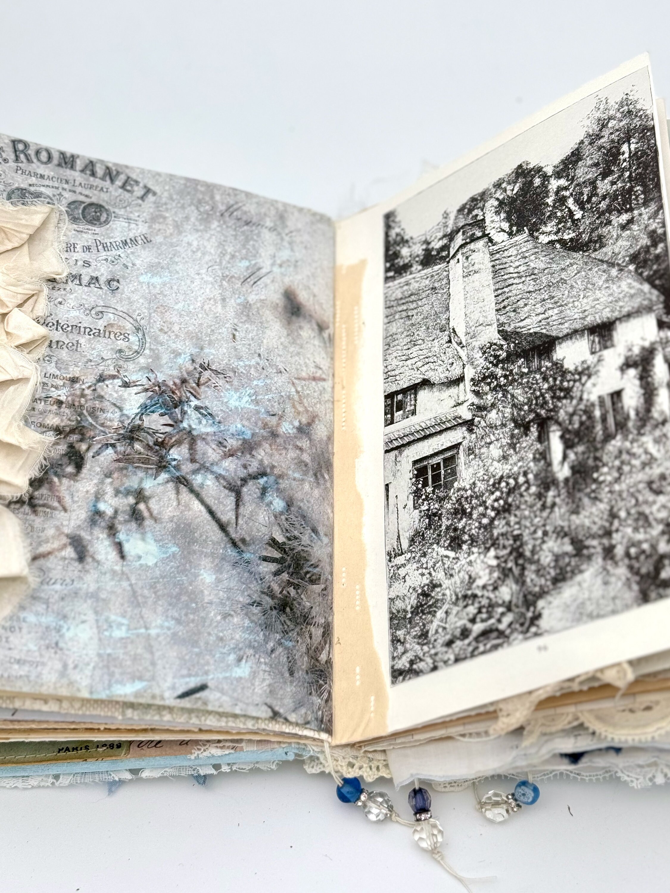 Junk Journal Kit Vintage Blue: Vintage Ephemera for Junk