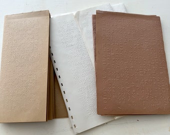 Braille Book Page Packs