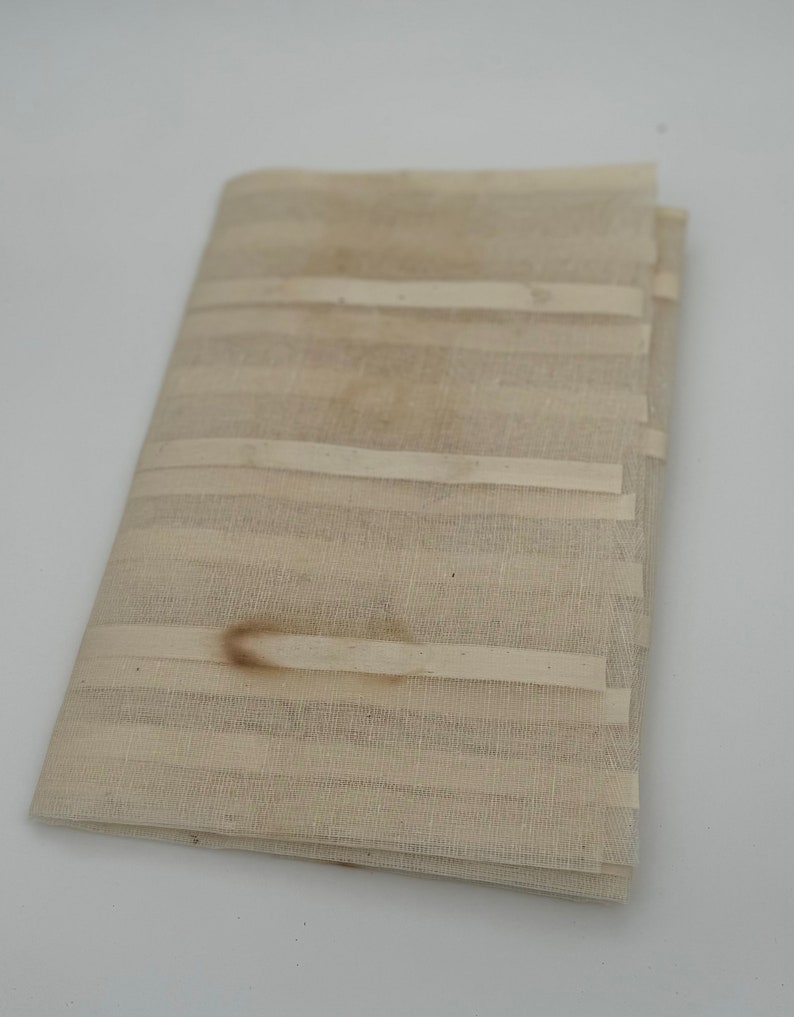 Vintage Ribbed Mull Cloth for binding junk journals image 1