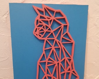 Chat Geometrique Etsy France