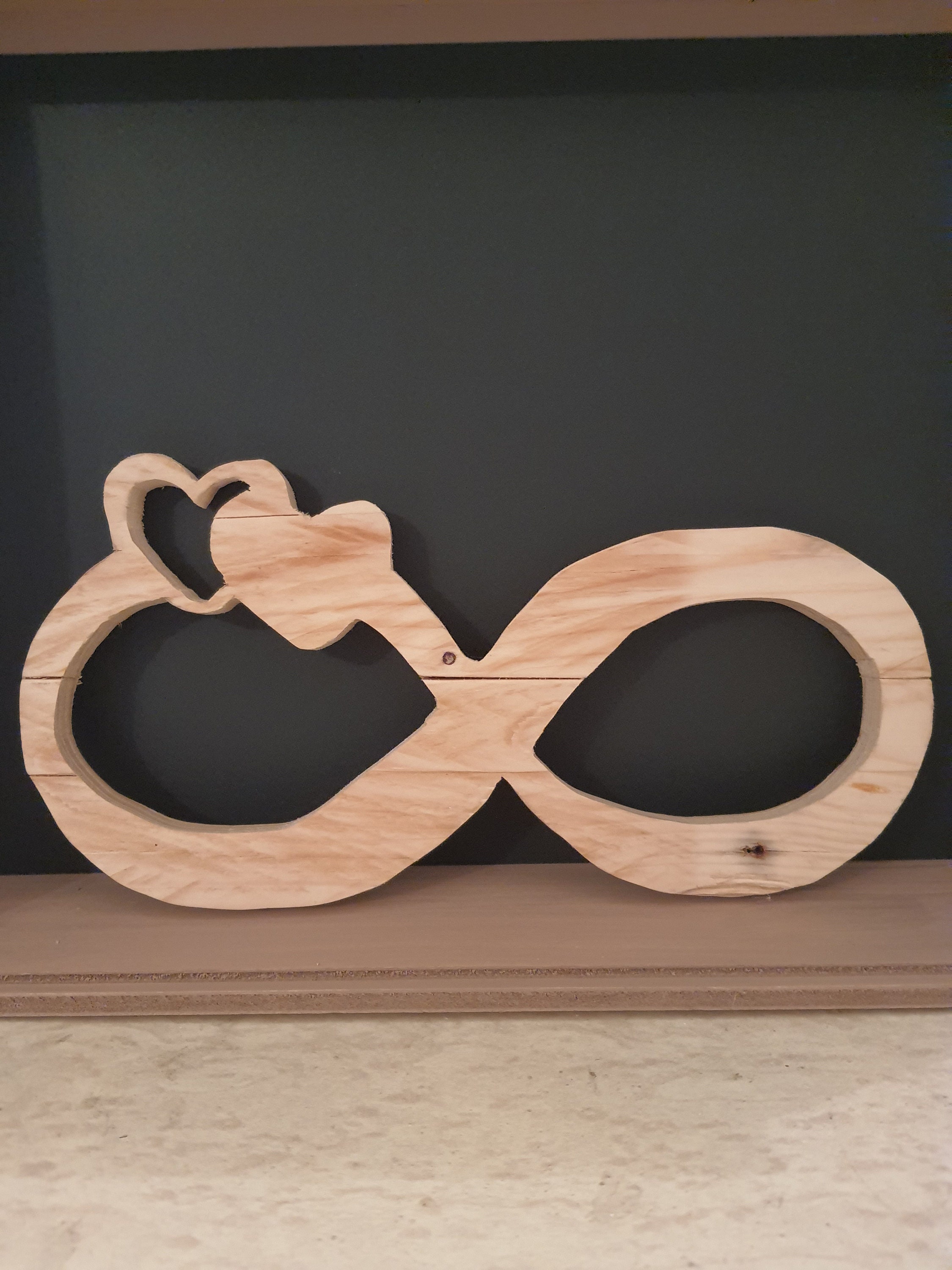 Double Coeur en Bois de Palette